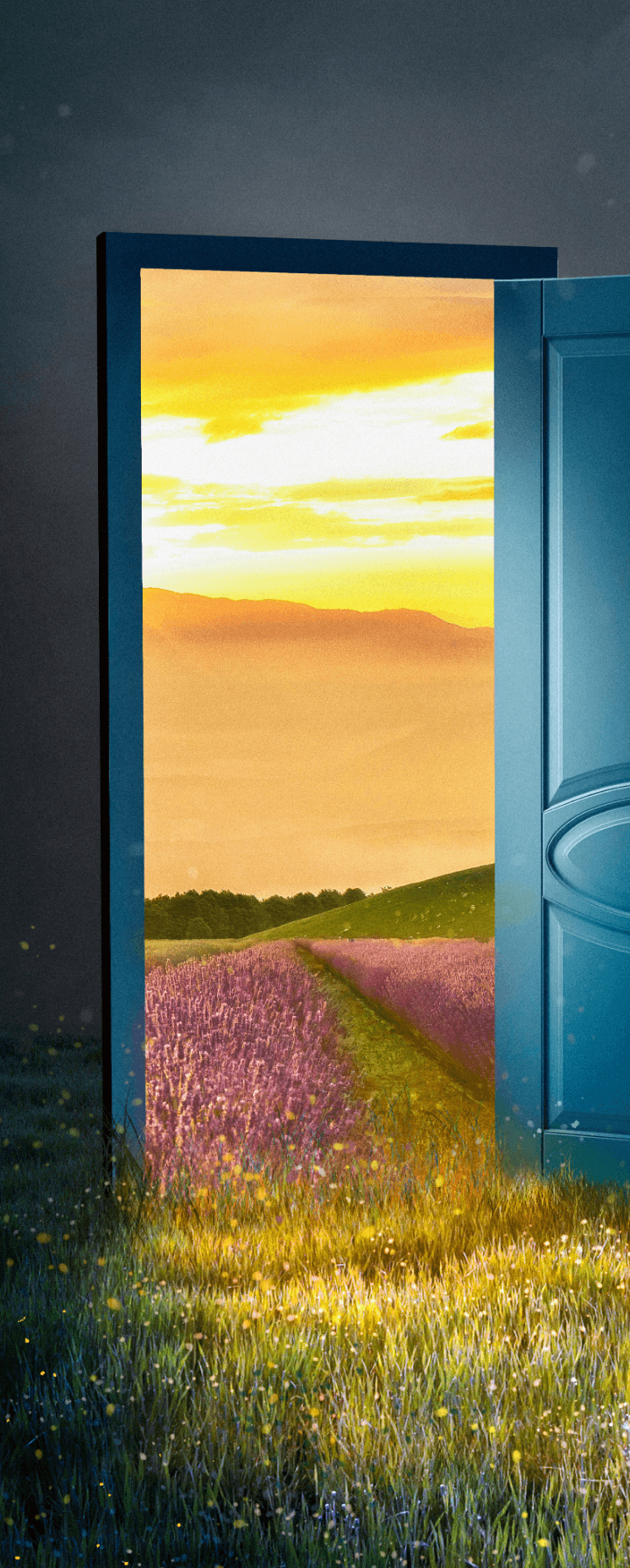 concept-open-door-collage